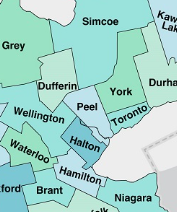 Map of Service Areas