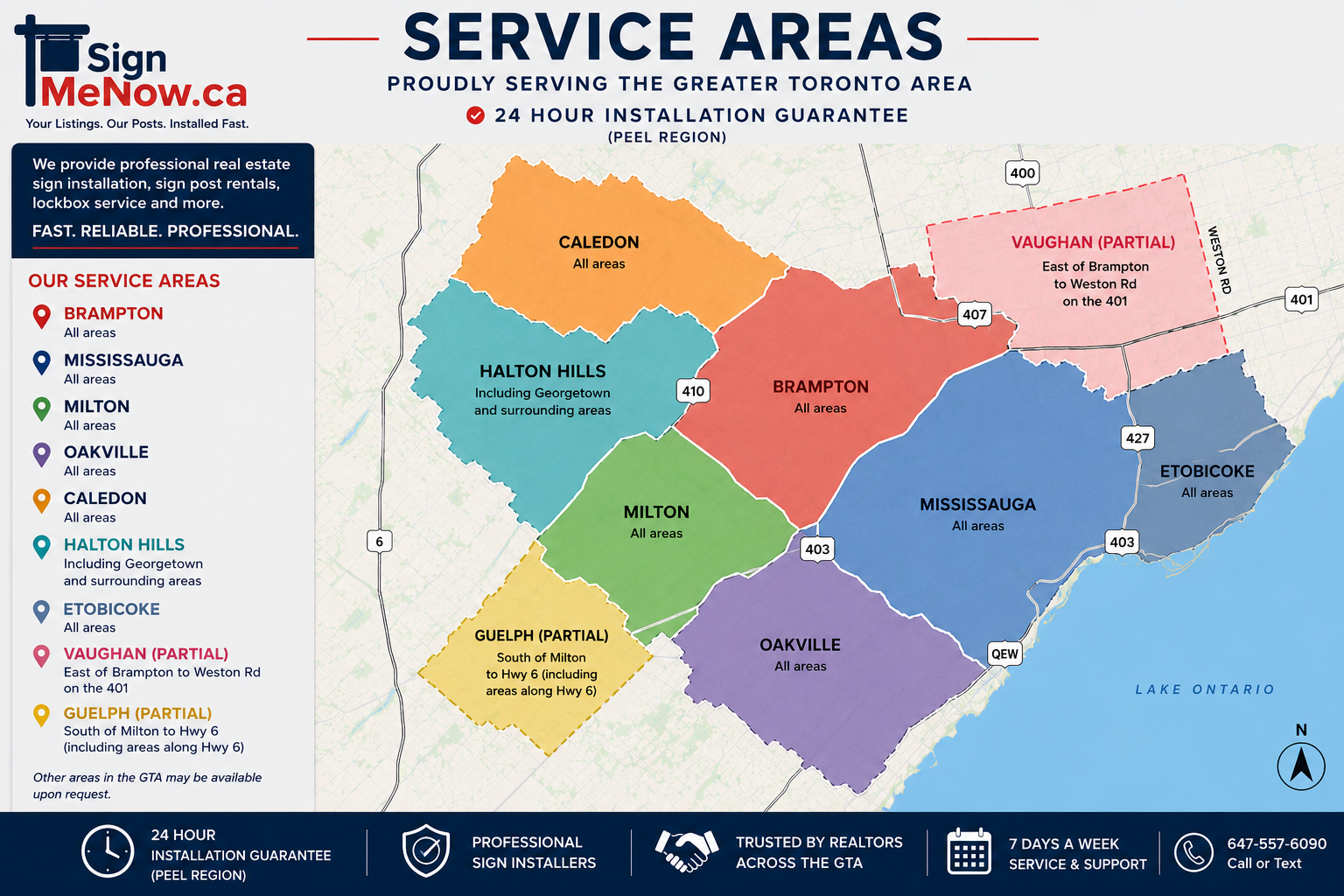 SignMeNow.ca Service Areas