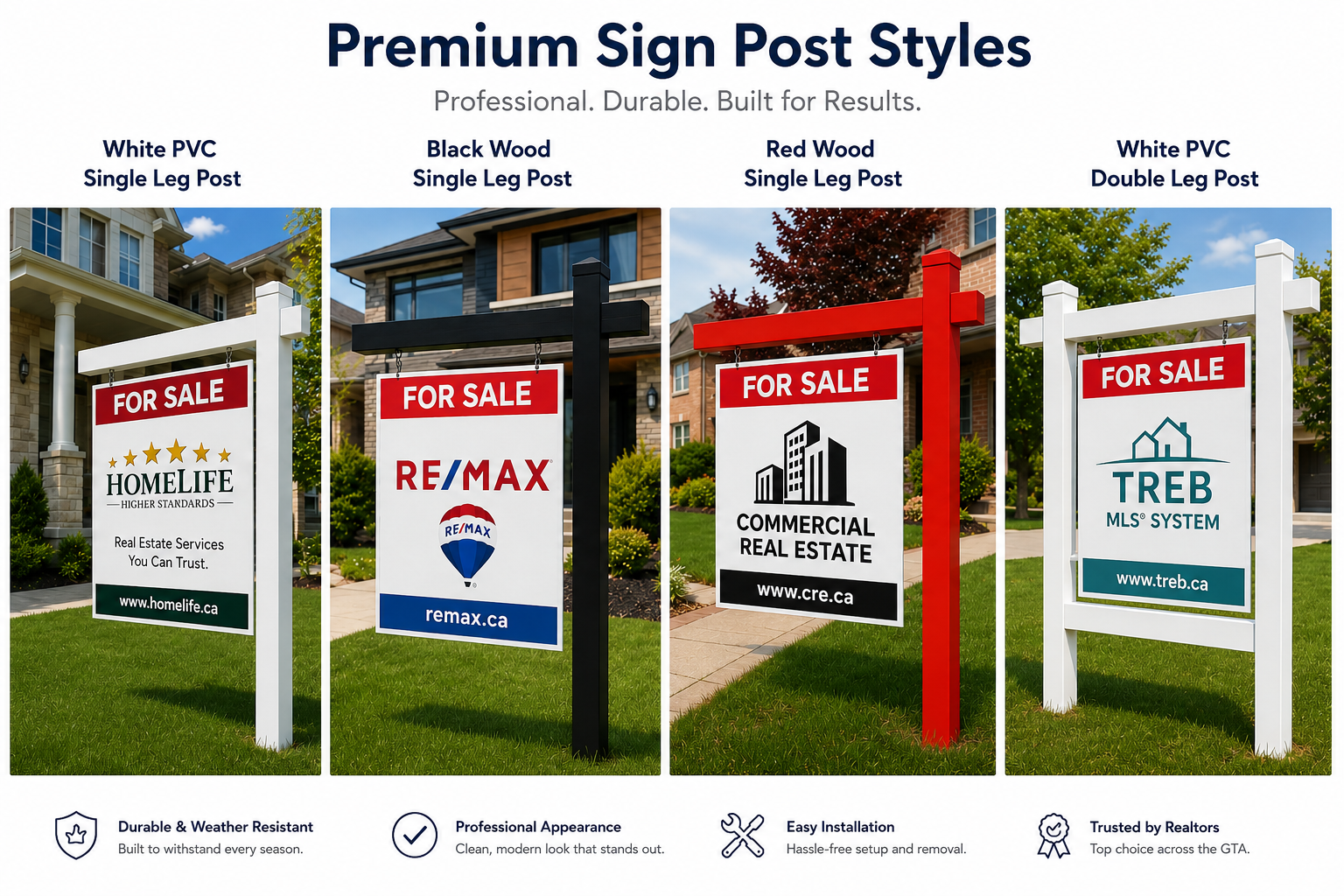 Premium Sign Post Styles